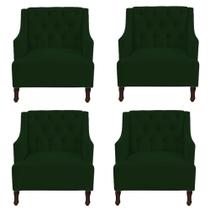 Kit 04 Poltronas Genesis Verde Kit 04 Poltronas Genesis Verde