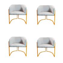 Kit 04 Poltronas Moderna Valentina Para Espaços Modernos