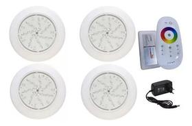 Kit 04 Power Led 18w 125mm + Central Touch + Fonte