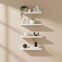 Kit 04 Prateleiras 30cm MDF Nichos Sala Quarto Cozinha Banheiro Decoração Kit 04 Prateleiras 30cm MDF Nichos Sala Quarto Cozinha Banheiro Decoração