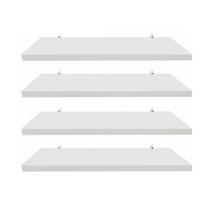 Kit 04 Prateleiras 30cm MDF Nichos Sala Quarto Cozinha Banheiro Decoração - Bali Modulares