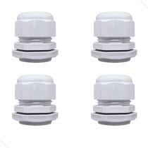 Kit 04 Prensa Cabo Pg29 1pol Ip68 Cor Cinza - Nylon
