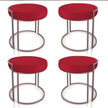 Kit 04 Puffs Love Suede Base Industrial Rose - D'Rossi