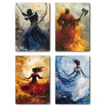 Kit 04 quadros decorativos Ogum, Xangô, Iansã e Iemanjá / Umbanda e Candomblé / Orixás Kit 04 quadros decorativos Ogum, Xangô, Iansã e Iemanjá / Umbanda e Candomblé / Orixás