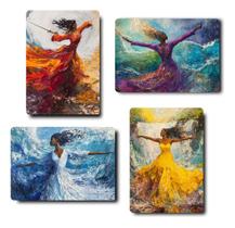 Kit 04 Quadros Orixás iansã, Oxum, Iemanjá E Nanã