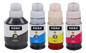 Kit 04-Refil de Tinta Para Canon G3160 GL-11 GL11 compatível KORA