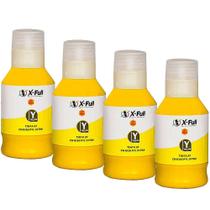 Kit 04 Refil de Tintas Compatível Canon Maxify GI-16 Amarelo Para GX6010, GX7010 e GX5010