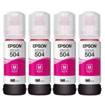 kit 04 refil de Tintas T504 Magenta para impressora