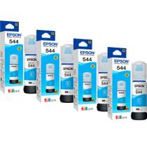 Kit 04 Refil De Tintas T544 T544220 Ciano para impressora L5590