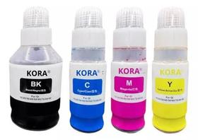 Kit 04 Refil Tinta Compativel P/uso Canon Gl-10 G7010 G6010 - KORA