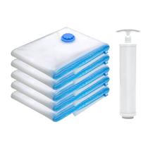 Kit 04 Saco A Vácuo Roupas Edredom Organizador edredom toalhas roupa bomba Kit 04 Saco A Vácuo Roupas Edredom Organizador edredom toalhas roupa bomba