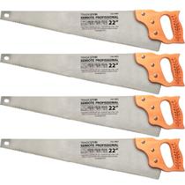 Kit 04 Serrote 22" Cabo madeira Resistente Profissional