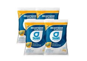 Kit 04 sulfato de aluminio para piscina 2kg cada SUALL