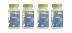 Kit 04 Suplemento Alimentar 5 Magnésios 60 Caps - Maltta Nutrition