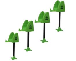 Kit 04 suporte bancada verde para bobina picotada fundo estrela