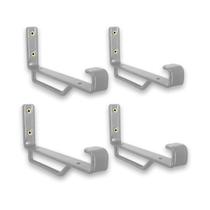 Kit 04 Suporte Zurique para Prateleira de 15mm - Prata