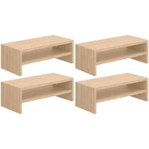 Kit 04 Suportes Para Monitor Stand Home Office Lap 63 cm L03 Amadeirado - Lyam
