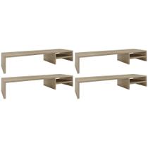 Kit 04 Suportes Para Monitor Stand Home Office Lap 90 cm L03 Amadeirado - Lyam