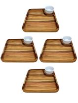 Kit 04 Tábuas Para Hamburguer Petisqueira Lanche E Churrasco Kit 04 Tábuas Para Hamburguer Petisqueira Lanche E Churrasco