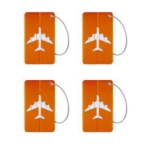 Kit 04 Tag Etiqueta De Mala e Mochila - Laranja