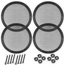 Kit 04 Tela Plástica 15 Polegadas Com Parafusos Alto Falante