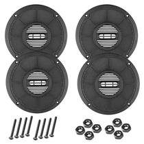 Kit 04 Tela Plástica 6 Polegadas Com Parafusos Alto Falante