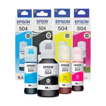 Kit 04 Tinta Original E P S O N L4260 L4160 L6191 L6171 T504 E C O T A N K