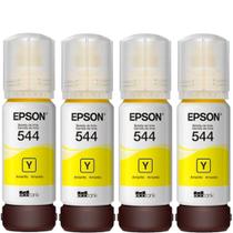 Kit 04 Tinta Original T544 L3150 L3250 L3210 Amarelo