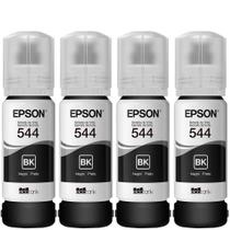 Kit 04 Tinta Original T544 L3150 L3250 L3210 Preto
