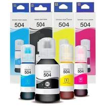 kit 04 Tinta para recarga T504 504 para impressora tank L4150, L4260 ECOEP. .S0Norig kit 04 Tinta para recarga T504 504 para impressora tank L4150, L4260 ECOEP. .S0Norig
