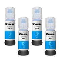 Kit 04 Tintas compatível T544 Ciano para impressora Ecotank Epson Kit 04 Tintas compatível T544 Ciano para impressora Ecotank Epson