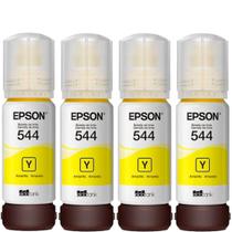 Kit 04 Tintas Originais L3250 L3210 T544 L3150 - Kit 04 Amarelo