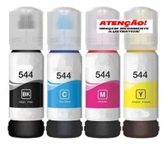 kit 04 tintas para recarga T544 / 544 para impressora tank L3250