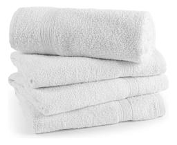 Kit 04 Toalha Rosto Salão Cabeleireiro Barbearia Gramatura 330g Branco