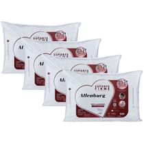 Kit 04 Travesseiros Altenburg Suporte Firme 0,50x0,70m Algodão 180 Fios Kit 04 Travesseiros Altenburg Suporte Firme 0,50x0,70m Algodão 180 Fios