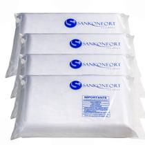 Kit 04 Travesseiros de espuma Antiácaros - Sankonfort