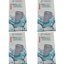 Kit 04 Un Refil Original P/filtros Hidrofiltros Pou 5 80l/h Kit 04 Un Refil Original P/filtros Hidrofiltros Pou 5 80l/h