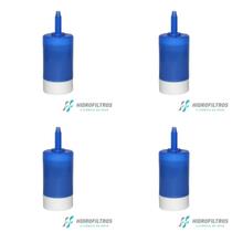 Kit 04 Un Refil Purificador De Água Hf 40 Rosca Longa Cônica Kit 04 Un Refil Purificador De Água Hf 40 Rosca Longa Cônica