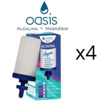 KIT 04 UN Vela Oásis Alcalina Tripla Ação Prata Coloidal