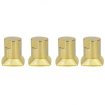 Kit 04 und Acabamento Registro Dourado Ouro Encaixe Padrao Deca Docol 1.2 e 3.4 Kit 04 und Acabamento Registro Dourado Ouro Encaixe Padrao Deca Docol 1.2 e 3.4