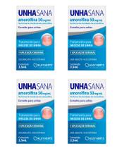Kit 04 Unha Sana Antimicótico 50mg/ml 2,5ml- Kley Hertz Kit 04 Unha Sana Antimicótico 50mg/ml 2,5ml- Kley Hertz
