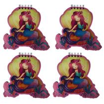 Kit 04 unidades Mini Caderno Pautado Brilhante Fofo