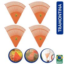 Kit 04 Vassouras Jardim Tramontina Plastica 26 Dentes