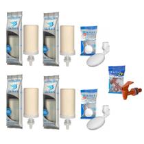 Kit 04 Vela Tripla Ação Esterilizante para Filtro de Barro + 02 Boias + 01 Torneira Stéfani Kit 04 Vela Tripla Ação Esterilizante para Filtro de Barro + 02 Boias + 01 Torneira Stéfani