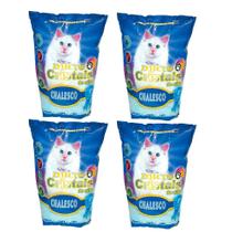 Kit 04Un Areia Higiênica Chalesco Micro Cristais Sílica Kit 04Un Areia Higiênica Chalesco Micro Cristais Sílica