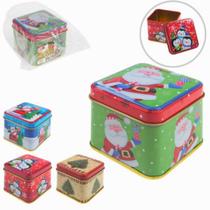 Kit 04un Latinhas Natal Decorada C/ Bombom Ferrero Rocher