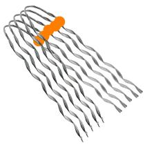 Kit 05 alca preformada multiplex 25mm laranja 105506