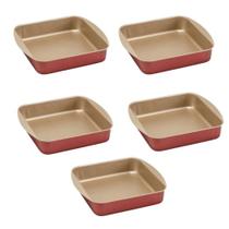 Kit 05 Assadeiras Tabuleiro Quadrada Cereja 01 2.4L