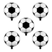 Kit 05 Balão Decorativo Bola de Futebol
