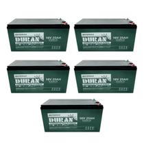 KIT 05 Baterias Estacionarias Duran 16V 25AH VRLA-AGM 6-DZM-20 Bike Elétrica